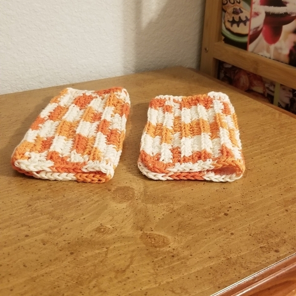 💞2/$20HAND CRAFTED Crocheted All Purpse 100% Cottn Reusable Bath or Dish Cloths - Picture 4 of 6